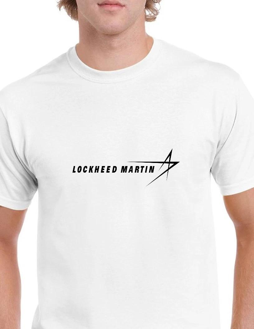 

Lockheed Martin Black Logo US Aviation Defense Company White Cotton T-Shirt 3XL