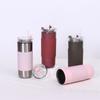 500ml Stainless Steel Insulated Tumbler with Silicone Grip Straw LeakProof Travel Coffee Mug Dual Drinking Mode