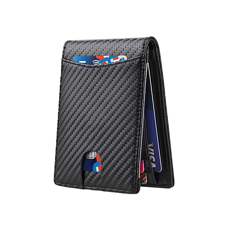 Rfid Business Men Wallets Womens Credit Card Holder Money Bags Slim Money Clip Luxury Billfold Short Wallets for Women Carteras