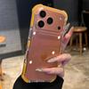Four Corners Airbags Shockproof Acrylic Clear Case for iPhone 17 Air 16 15 14 Pro Max Clash Contrast Color Transparent Cover