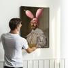 Poster In a Portrait Frame with Pink Ears