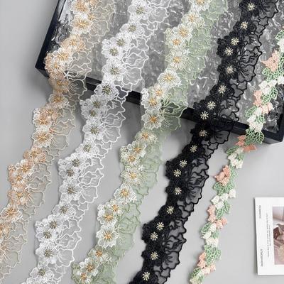 6Cm Small Fresh Embroidery Flower Lace Clothing Lolita Dress Hair Accessories Diy Decorative Lace Accessories