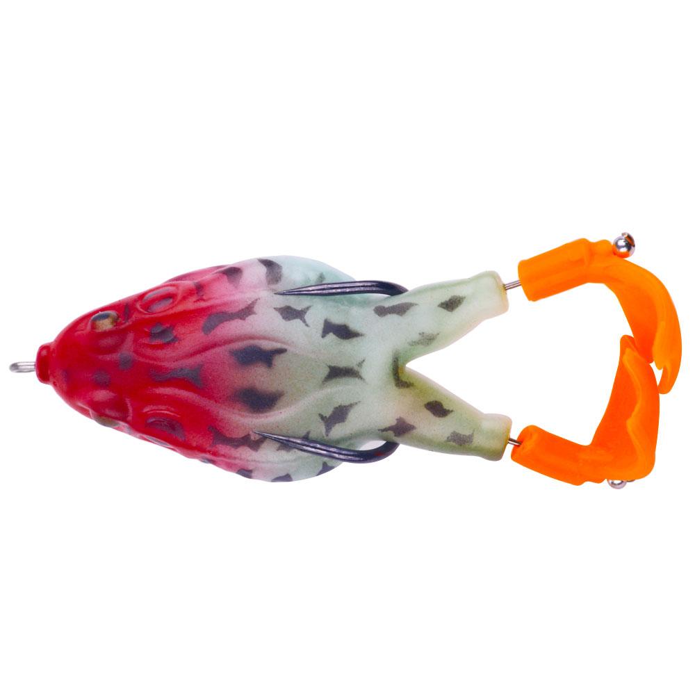 1pcs/10pcs/Floating Topwater Frog Lure Bass Trout Fishing Lures Kit Set Realistic Prop Frog Soft Swimbait Floating Bait with Weedless Hooks