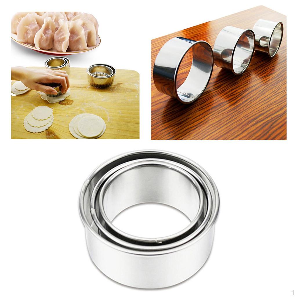 Dumpling Set, Accessories Maker Press Cutter, Stainless Steel for Cookie,