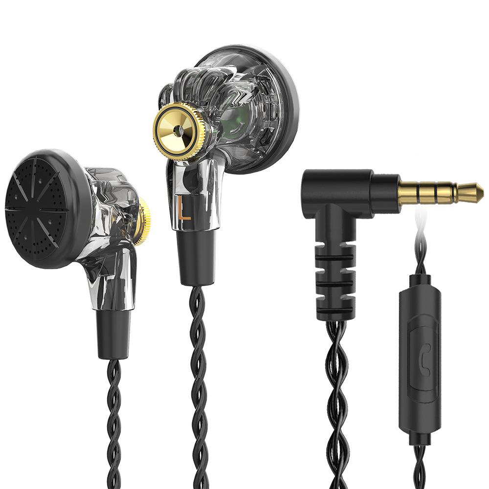 PT03 Wired Music Headphones, Flat Head Earbuds, Computer Mobile Phone, Universal HiFi