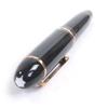 Great MONTBLANC fountain pen Meisterstück 149 Cap type Black gold 14K mens Used