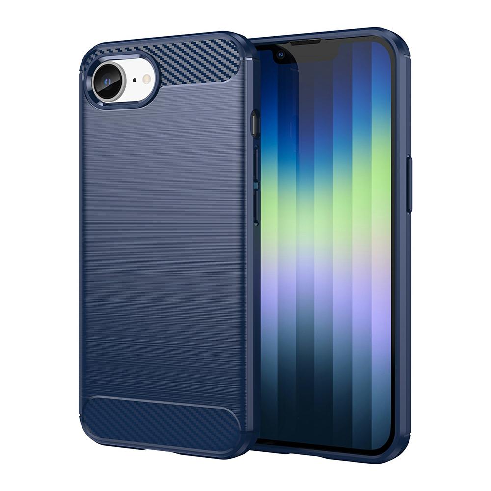 For iPhone 16e Case Carbon Fiber Texture Brushed Protective Phone Cover