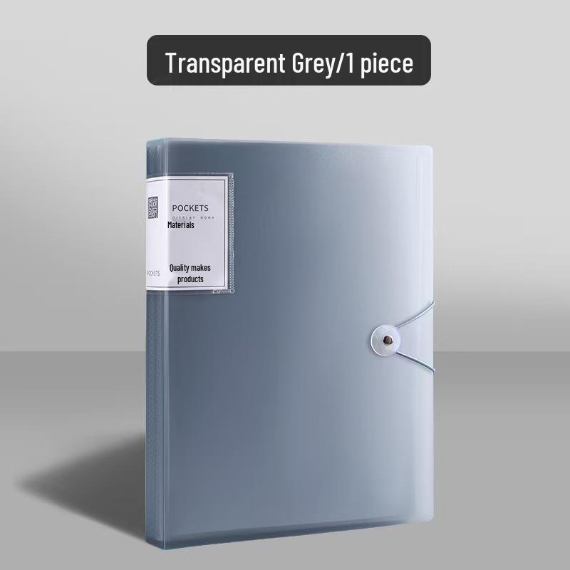 A4 Clear Multi-Layer Ring Binder for Certificates, Test Papers, Music Scores, and Prenatal Records