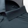 Dibinze Men's Plus Size Hidden Zipper Wrinkle-Free Long Sleeve Shirt