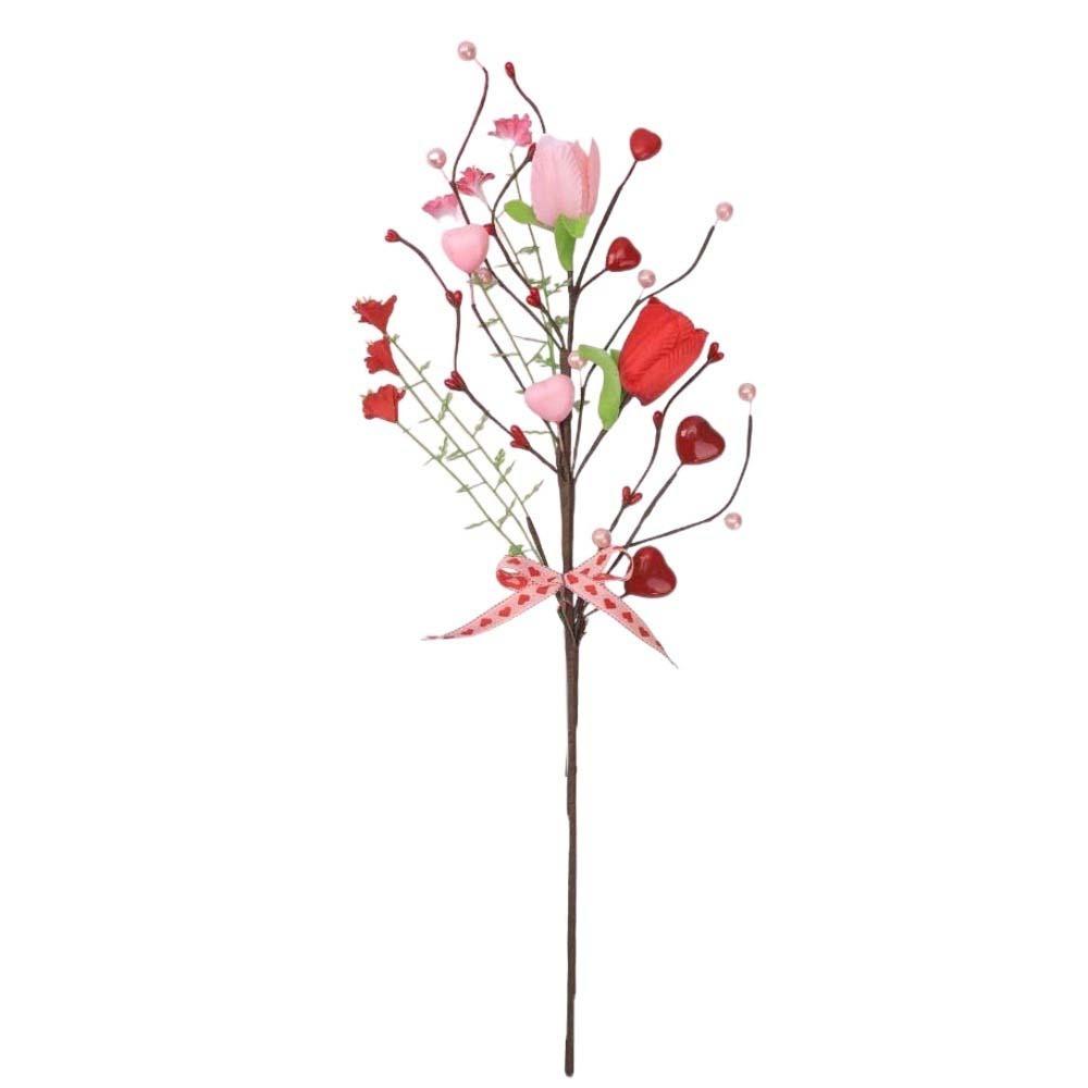 Romantic Heart Bouquet Branch Anti-splash Water Handicraft Artificial Twig Cutting Resin Creative