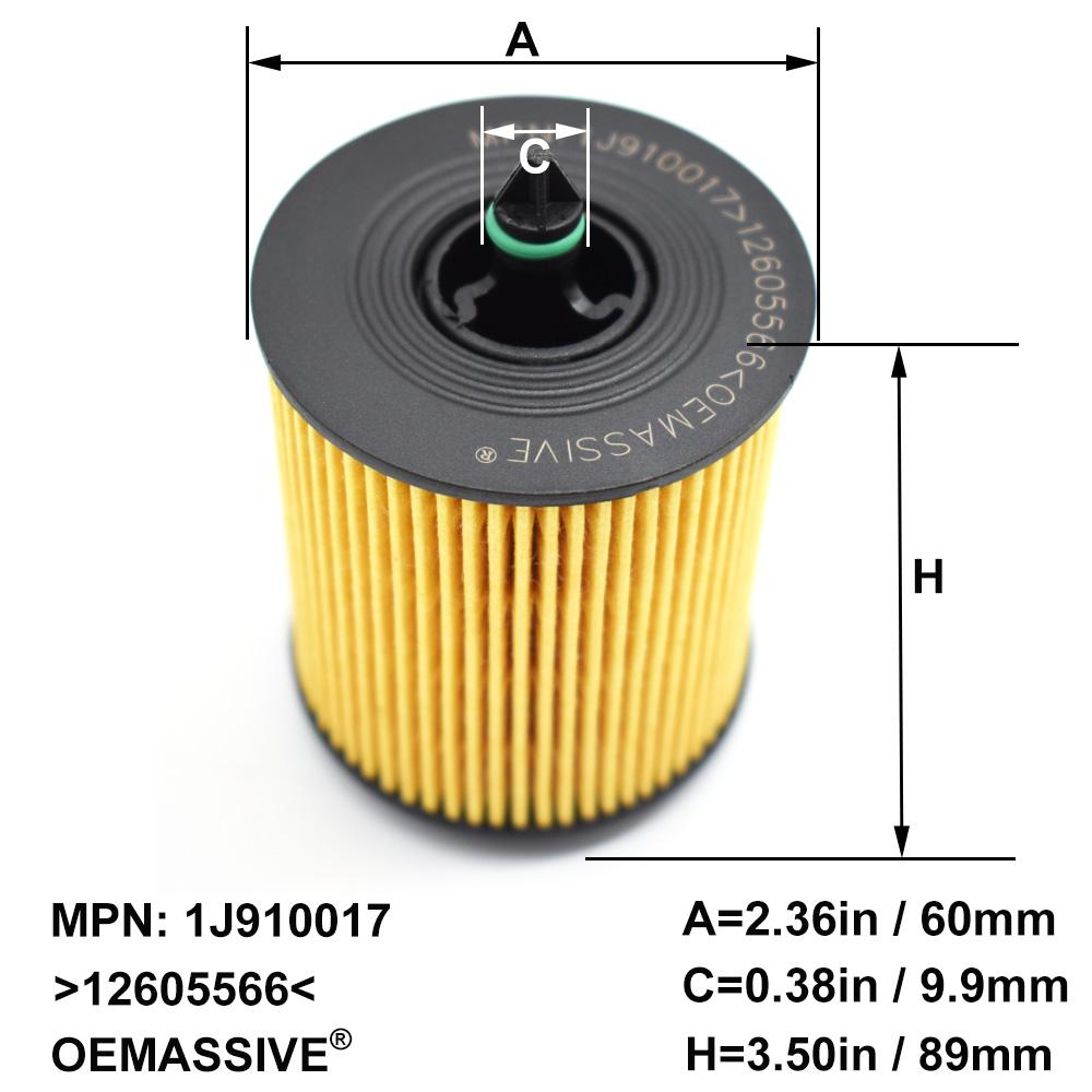 Oil Filter 12605566 For Alfa Romeo Buick Cadillac Chevrolet Fiat GMC Holden Oldsmobile Opel Pontiac Saab Saturn Vauxhall 2.0 2.2
