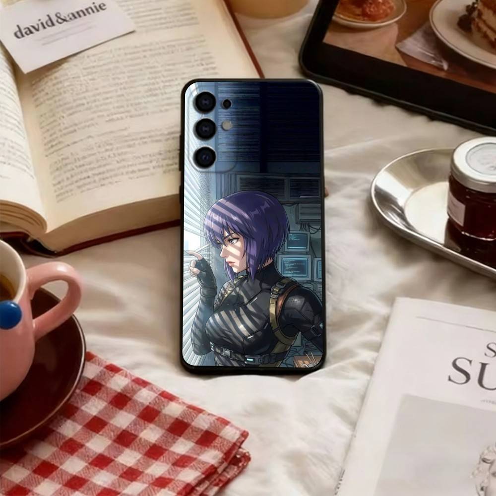 Ghost in the Shell Handyhülle Weich Schwarz Für Samsung S25,S24,S21,S22,S23,S30,Ultra,S20,Plus,Fe,Lite
