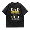 Mr Fix It Dad S Fathers Day Handy Man T Shirt Vintage Washed Soft Top For Everyday Wear Stretched Versatile Comfortable