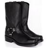 Men's Faux Leather Motorcycle Cowboy Boots