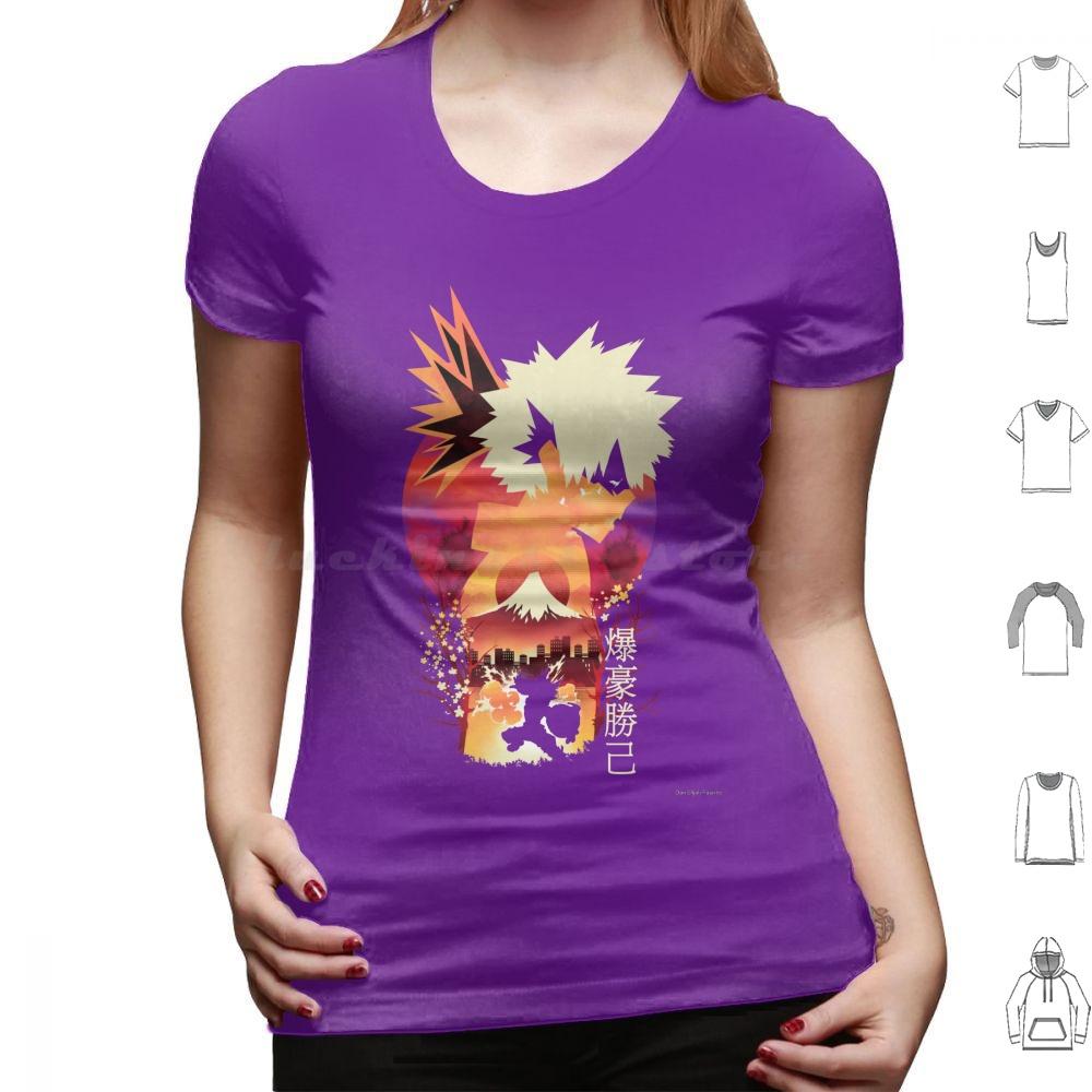 Bakugou Sunset T Shirt Big Size 100 Cotton Anime Manga Artistic Sunset Kawaii Japan Japanese Inspiration Home Hero Titan Tv