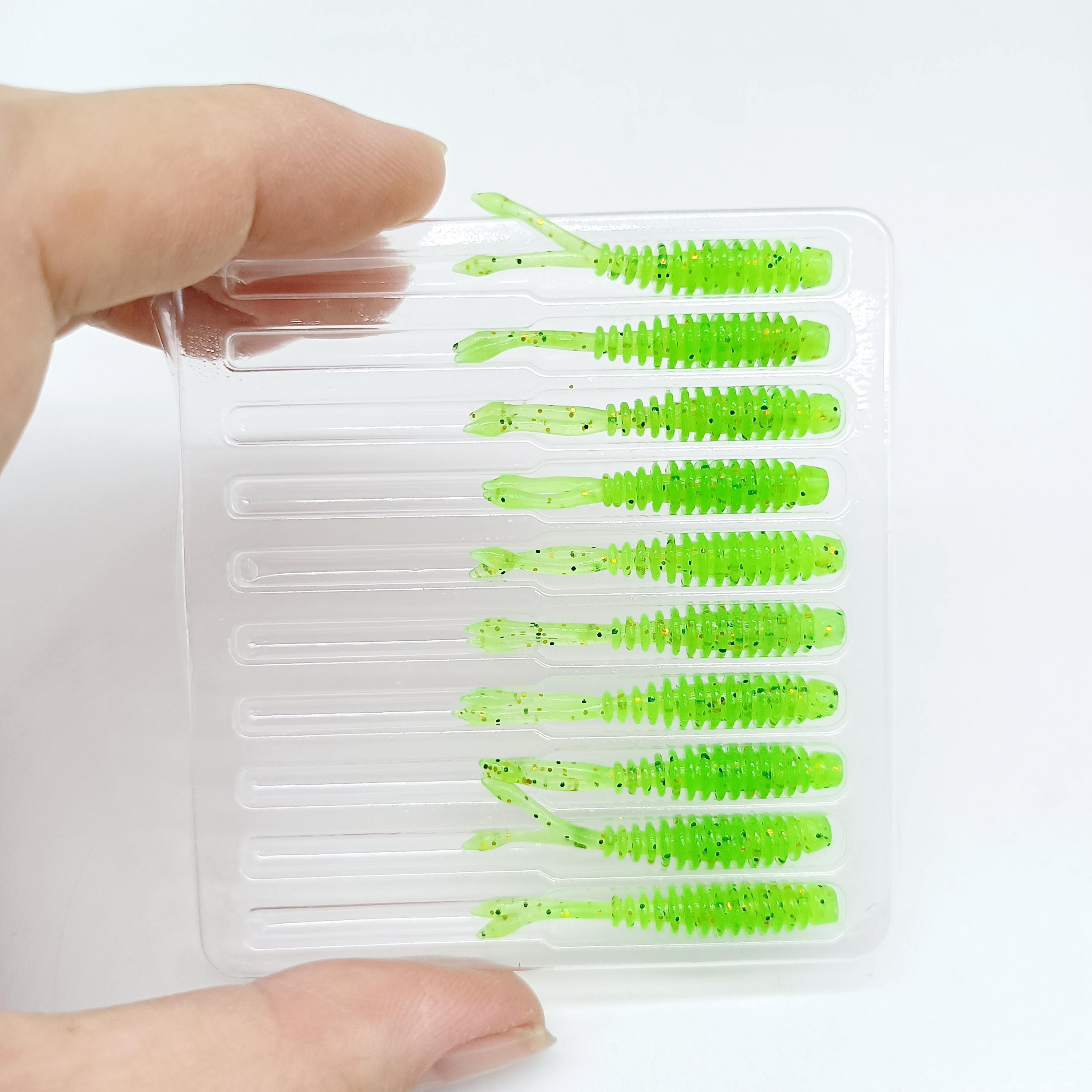 

DUODUOYU 10 шт. TPE Плавающая Мини Аджинговая Мягкая Рыболовная Приманка 0.27 г/35 мм Мягкий Червь Джиггинг Воблер Искусственные Рыболовные Аксессуары зелёный