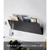 Yamazaki Magnetic Vertical/Horizontal Print Storage Rack 2-Piece Set Black. W32 x D8 x H16.2cm (per unit). Tower series with stoppers for
