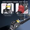 Heavy Duty Ratchet Straps for Motorcycle Car Cargo-Automatic Retractable Tie Down Belt 1500LBS Quick Release Luggage ATV Trailer