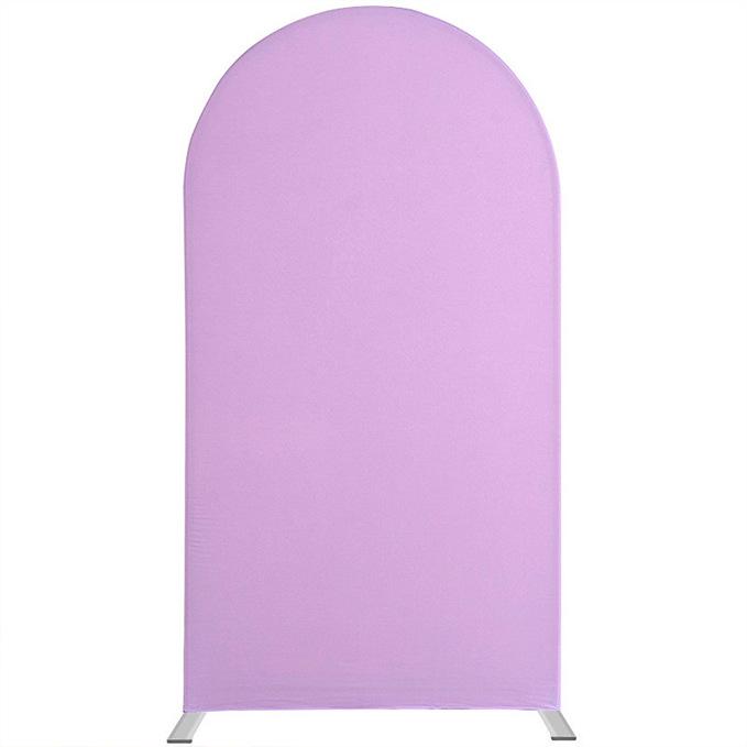U-Shaped Iron Arch Kit with Elastic Cloth Cover for Parties & Weddings