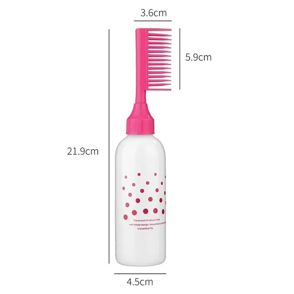 with Comb Perming Solution Bottle Refillable Hair Dye Styling Tools Gifts Hair Dye Bottle