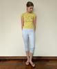 SINOON Gingham Capri Pants (Blue)