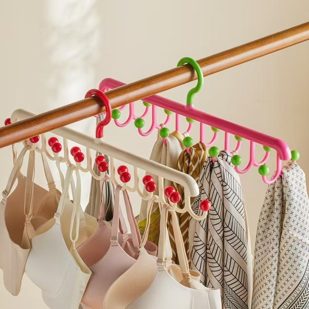 Dopamine Clothes Hanger Multifunctional Laundry Organizer Rack Rotating Hanger Home Balcony