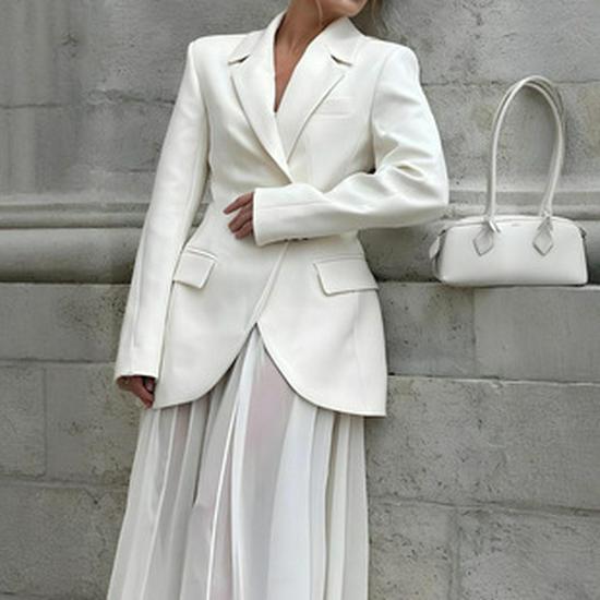 FD1541 Women's Fashion Solid Color Loose High-Waisted Nine-Point Suit Pants - New Spring/Autumn Style 2024