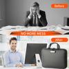 Hardshell Fireproof Document Box With Lock Important Document Organizer With 13Pocket Accordion File Folder Protective Organizer