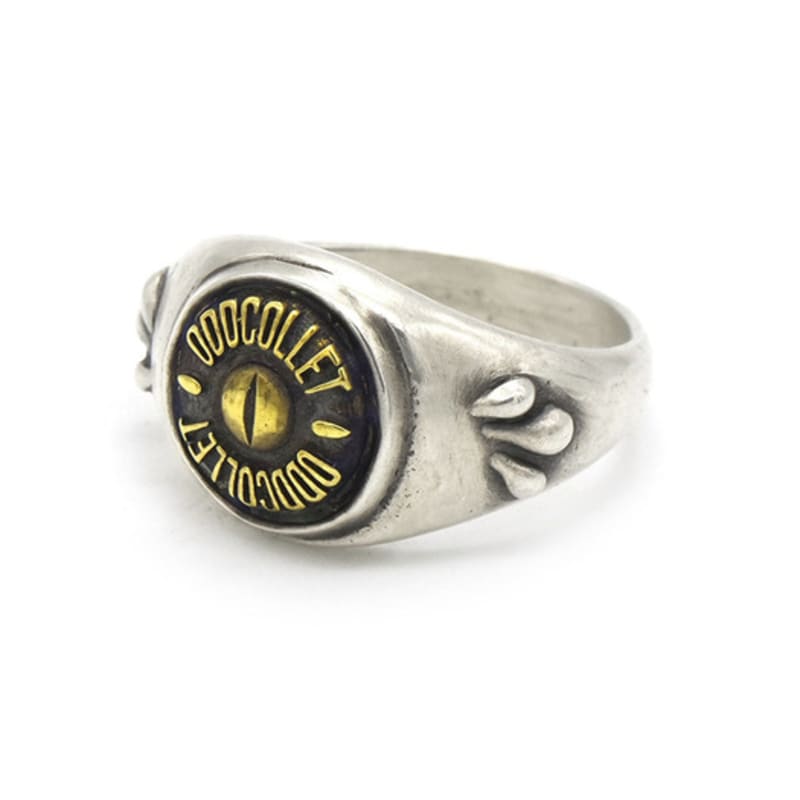 ODDCOLLET Tears Eye Signet Ring