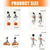Halloween Pumpkin Hallucination Skeleton Cartoon Acrylic Earrings Lightweight Stable Accessories For Women Girls Costume Party