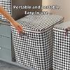1Pc Futon Storage Bag Non-Woven Fabrics Transparent Visual Window for Quilt Storage Household Items Hand-held Storage Bag