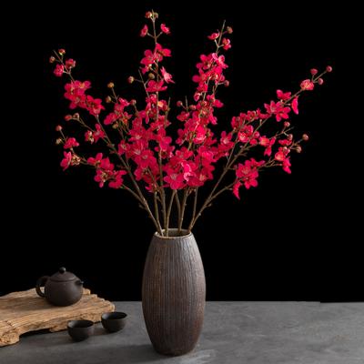 Fleur Artificielle en Soie Fleur de Prunier Printanière Branche de Pêcher Maison Extérieur Jardin Bonsaï Décoration de Fête de Mariage Cadeau DIY de Noël