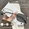 Unisex Business New Photochromic Reading Glasses High Definition Lenses Anti-Blue Light Presbyopia Glasses Diopter 0 To +4.0