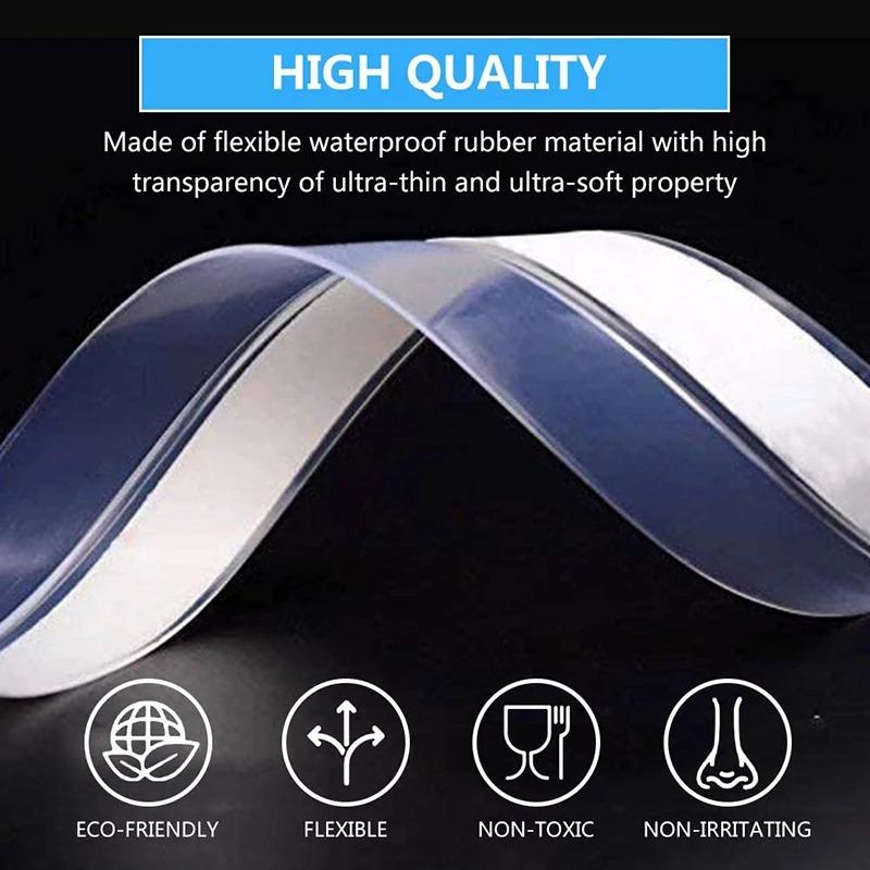5M/10M Door Bottom Seal Strip Weather Window Rubber Seal Weatherstrip Windproof Dust Self Adhesive Door Windshield Sealing Tape