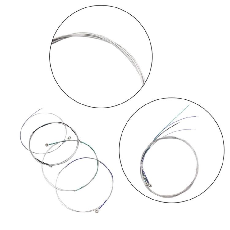 Viola Strings Replacement Full Set Stainless Steel Core Nickel Plated Ball End