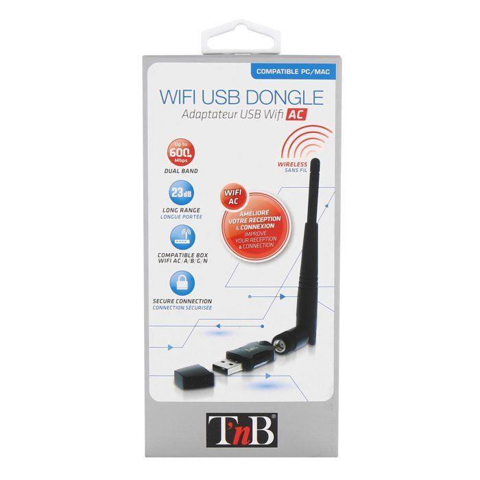 Wi-Fi Key - T'nb - Adwf600ac - 600 Mbps - Detachable Antenna - Black