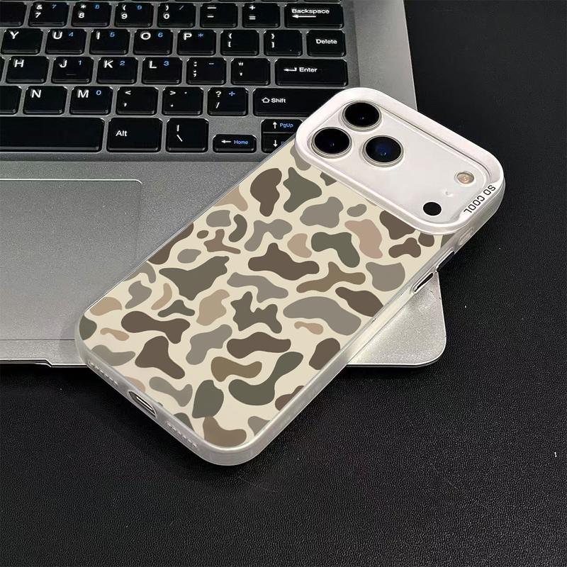 Military Camo Pattern Protective Case For iPhone 17 16 17E 16E 15 14 13 12 11 Pro Max Shockproof