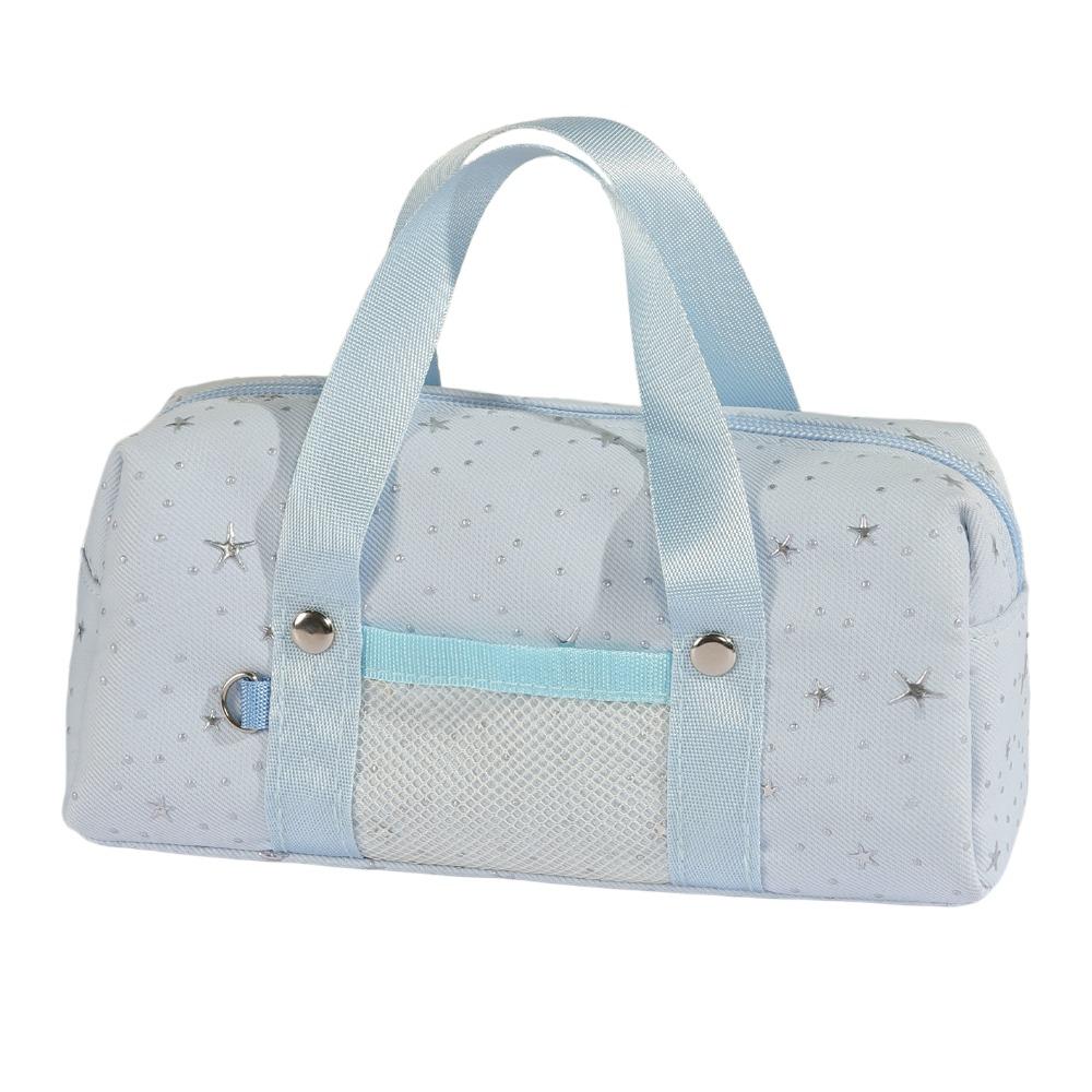 Pencil Pouch Star Dots Pencil Case Handheld Cloth Stationery Bag Korean Style Pen Bag  Office