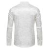 Men Chinese Style Vintage Shirt Mens Tops Tang Suit Fashion Solid Traditional Long Sleeve Stand-Up Collar White Shirt