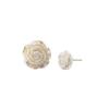 Silver 925 Rose Pearl Earrings Mini Bold