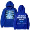 Modré oči mě zasáhly silně a jemně Mikina Móda Harajuku Hip Hop Pánské Sportovní oblečení Oversized Fleece Vintage Harajuku Mikina Dárek