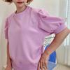 New Arrivals Open Run Women Off Shoulder Loose Fit Short Sleeve Sweatshirt