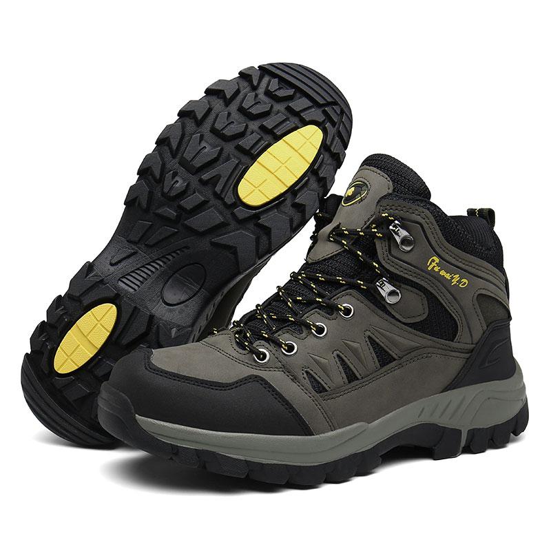 New Brown Hiking Boots Men Light Comfortable Men Trekking Shoe Travel Shoes Plus Size High Top Hiking Shoes Camping Sports