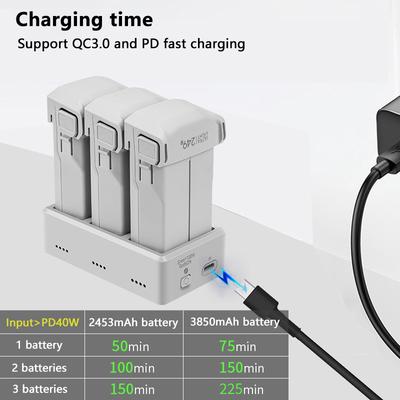 Battery Charging Hub For Dji Mini 4 3 Pro Drone Battery Charger Charging Station Drone Three Channel Charger For Dji Mini 3