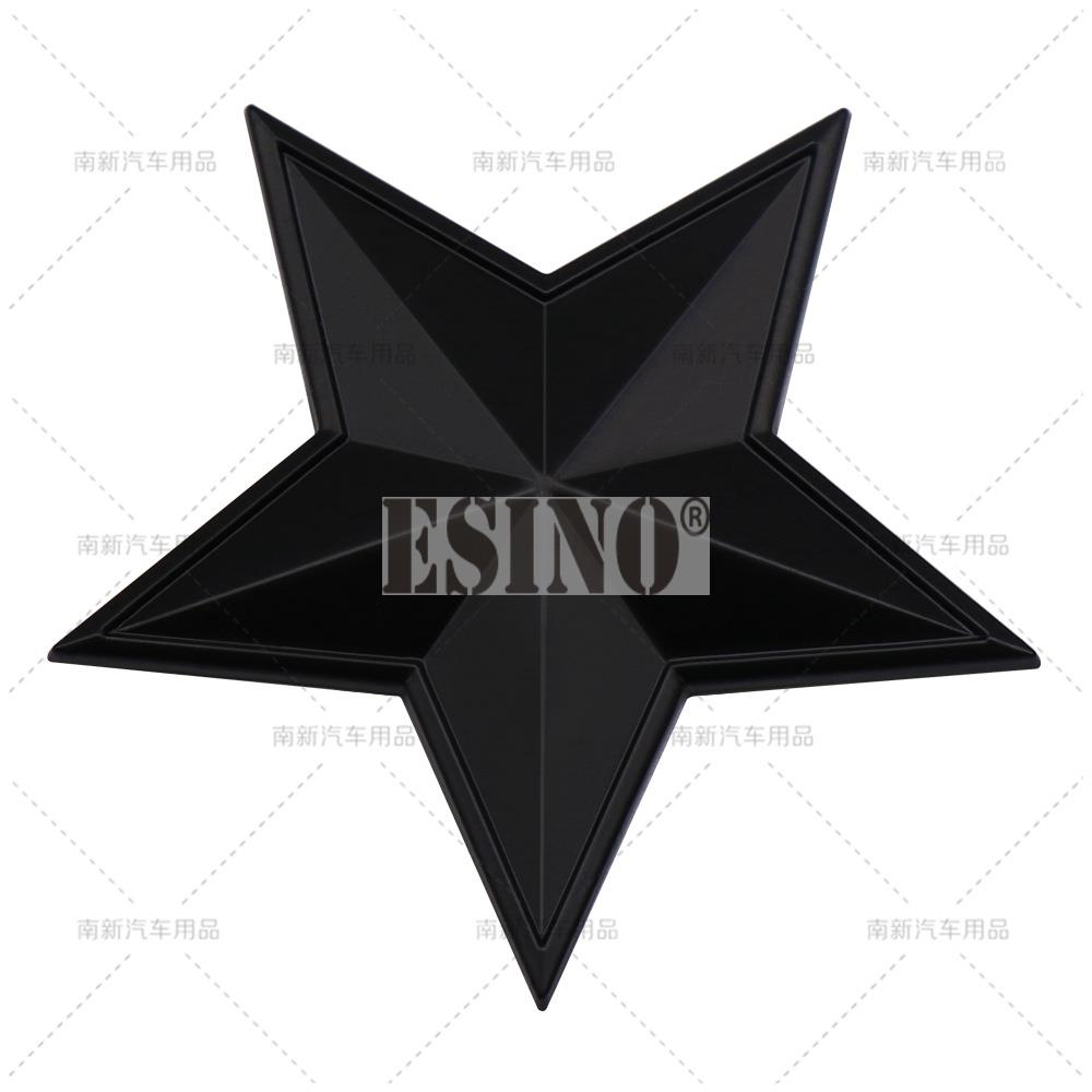 1pc Car Styling 3D Five-pointed Star Decorative Metal Alloy Adhesive Emblem Trunk Badge Fender Sticker Body Decal Car Accessory