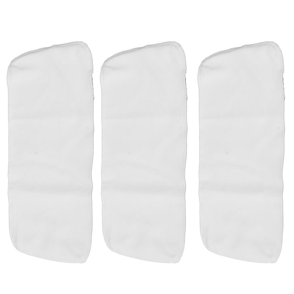 3pcs Unbleached Castor Oil Pack DE Velvet Fabric Wrap Reusable Castor Oil Pads for Heat Compress