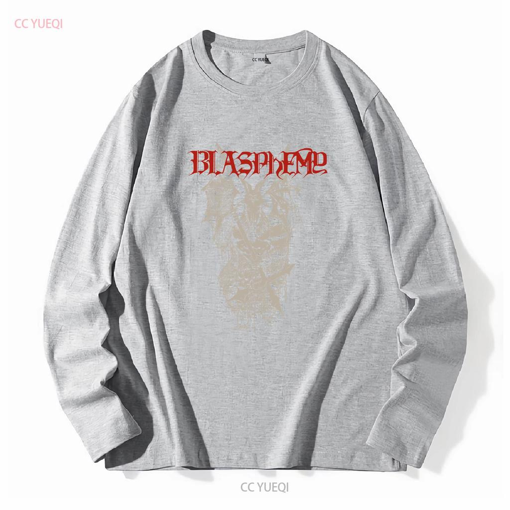Blasphemy Black Metal Band T Shirt Fullsize S 5XL vintage Washed designer clothes Unisex homme fashion Top For Everyday Wear