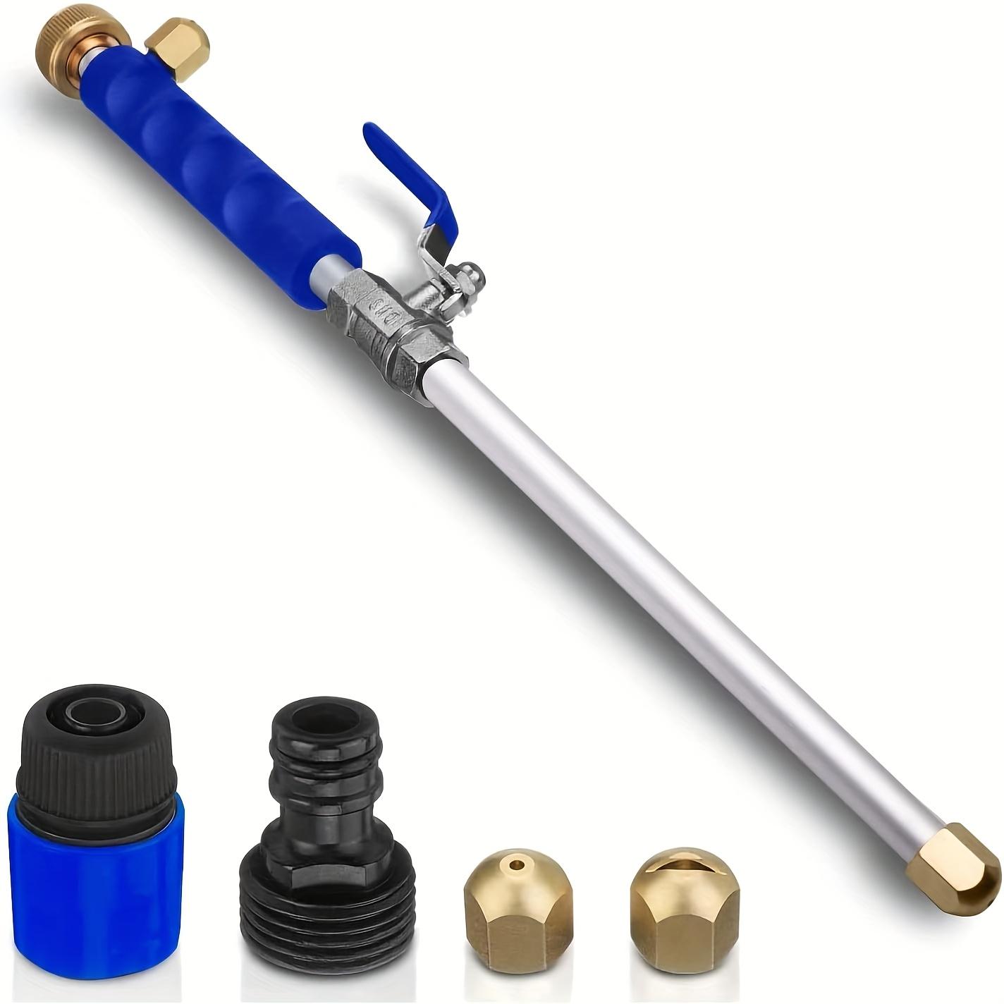 

Car High-Pressure Water Gun Tool Jet Garden Cleaning Hose Nozzle Sprayer Watering Spraying Cleaning Tool, Washing Machine Hose, Machine Drain Pipe, 1 Set синий