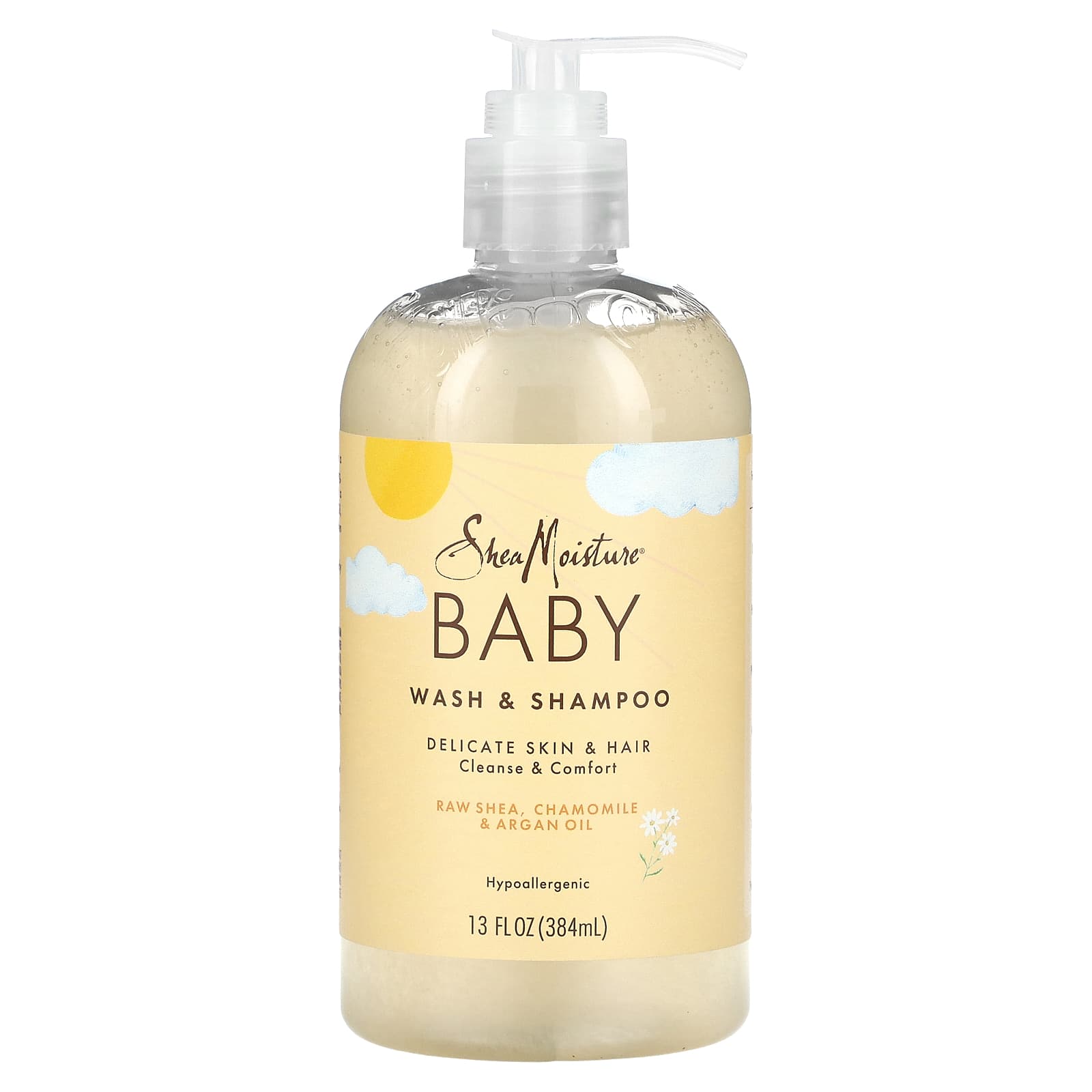 SheaMoisture, Детский гель для душа и шампунь с ладаном и миррой, 13 жидких унций (384 мл)