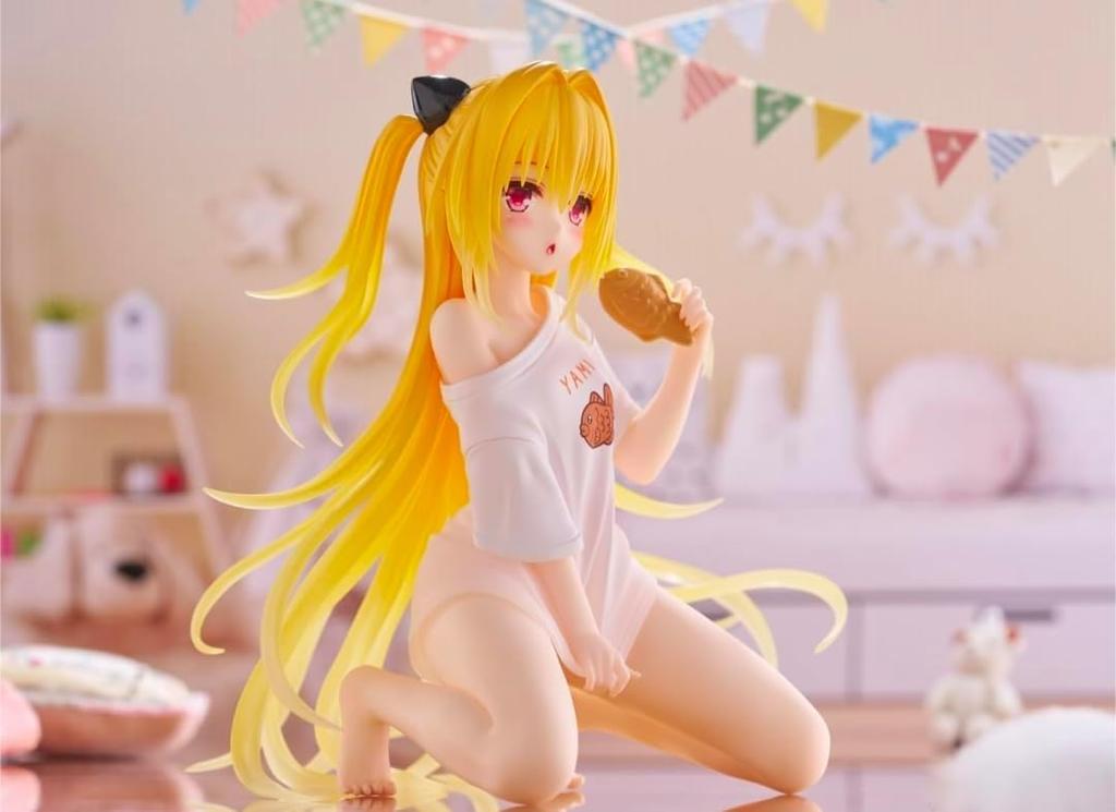 Złota Ciemność Figurka To Love-Ru Ciemność Biurko Urocza Wersja Loungewear. Oficjalnie Około. 13 cm